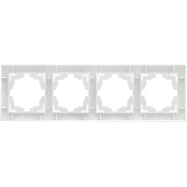 Рамка EKF Валенсия 4-местная (белый)