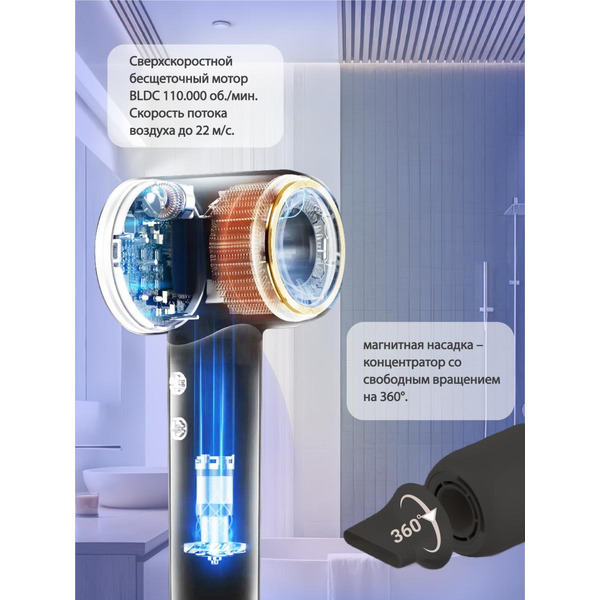 Фен Vivaris VB H8B (синий)