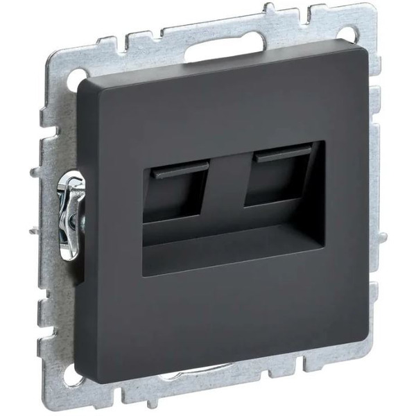 Розетка компьютерная IEK Brite РК/Т12-БрГ