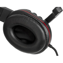 Наушники с микрофоном Oklick HS-L380G ABADDON (черно-красный)