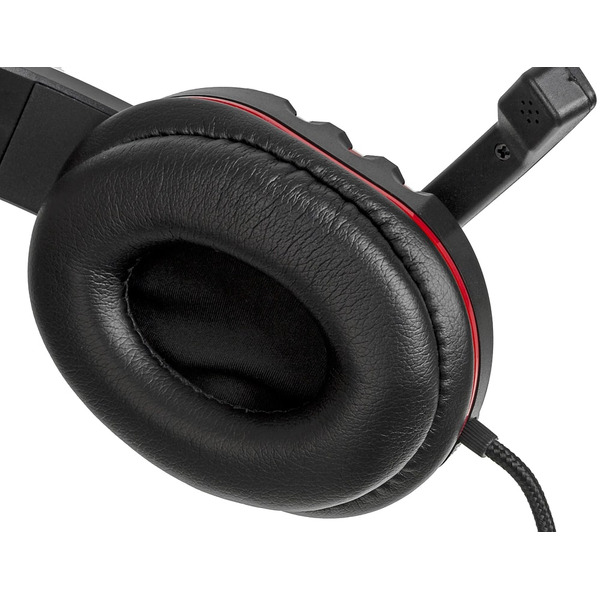 Наушники с микрофоном Oklick HS-L380G ABADDON (черно-красный)