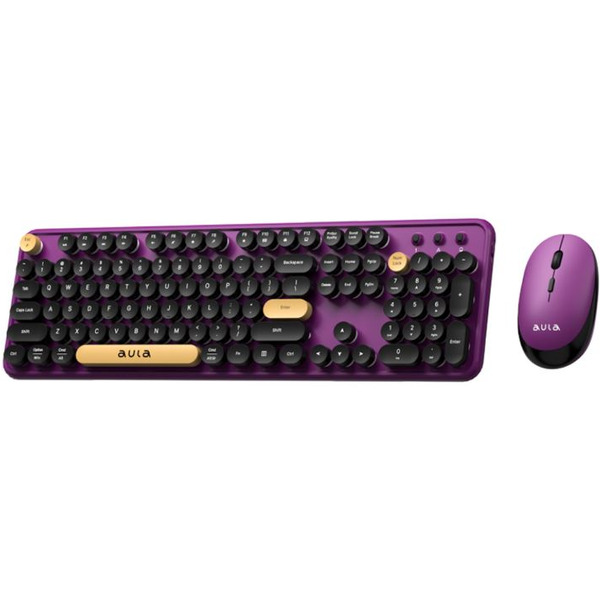 Клавиатура + мышь AULA AC306 (Eggplant Purple-Black)