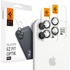 Защитное стекло Spigen Optik Optik Pro Ez Fit Camera Protector для iPhone 16/16 Plus AGL08531 (2 шт)