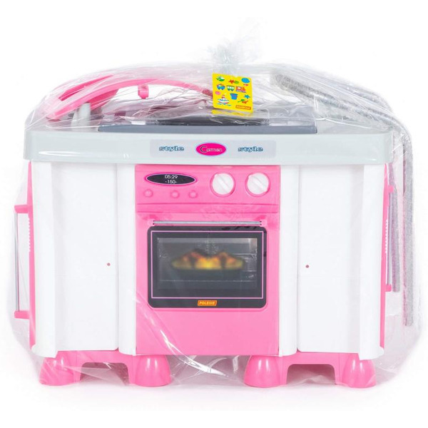 Детская кухня Полесье Carmen №7 с посудомоечной машиной и варочной панелью 47991