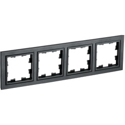 Рамка IEK Brite РУ-4-БрЧ