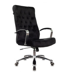 Кресло офисное Бюрократ T-9928SL Fabric (Italia Black/крестовина хром)