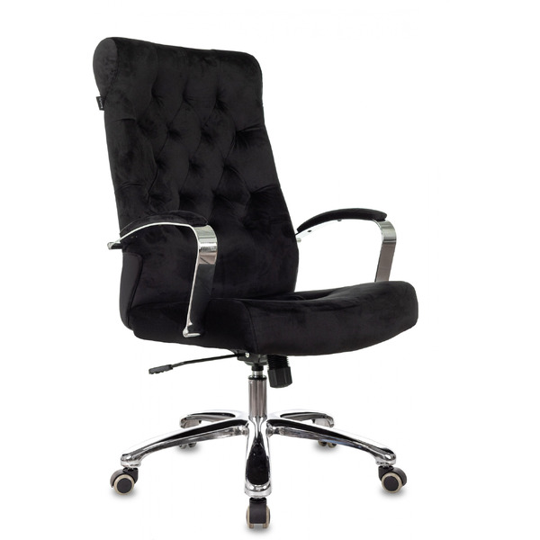 Кресло офисное Бюрократ T-9928SL Fabric (Italia Black/крестовина хром)