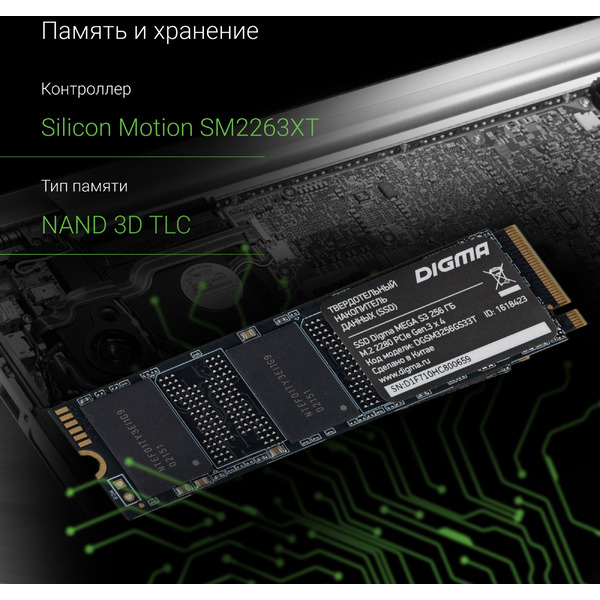 SSD Digma Mega S3 256GB DGSM3256GS33T