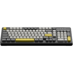 Компьютерная клавиатура AJAZZ AF98 (черно-серая с желтым)