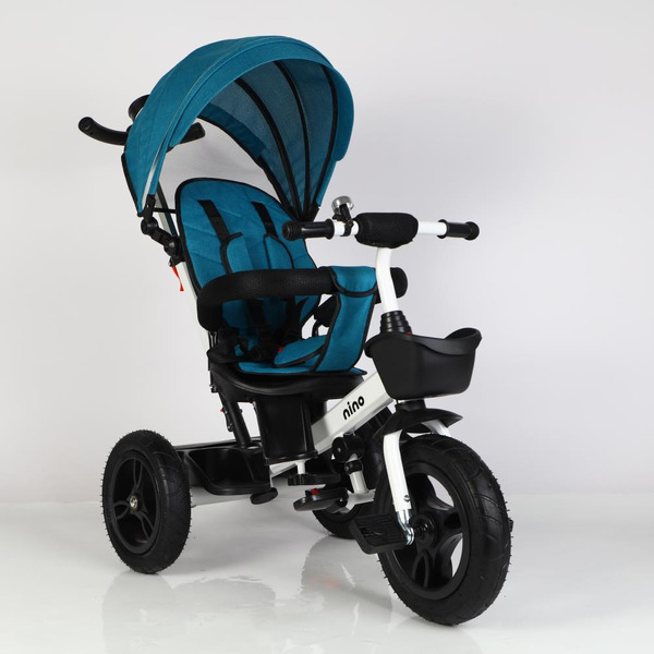 Трехколесный велосипед с ручкой NINO 6688 (зеленый)