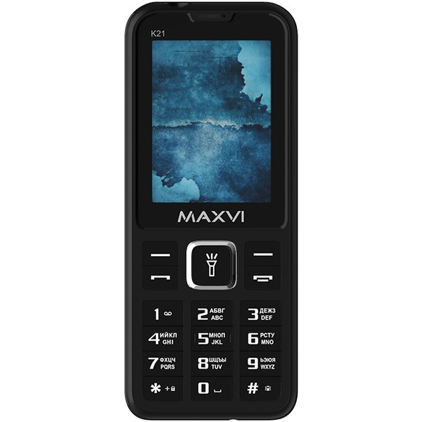 Кнопочный телефон Maxvi K21 (черный)