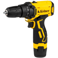 Дрель-шуруповерт Kolner KCD 12/2LC (с 2-мя АКБ, кейс)