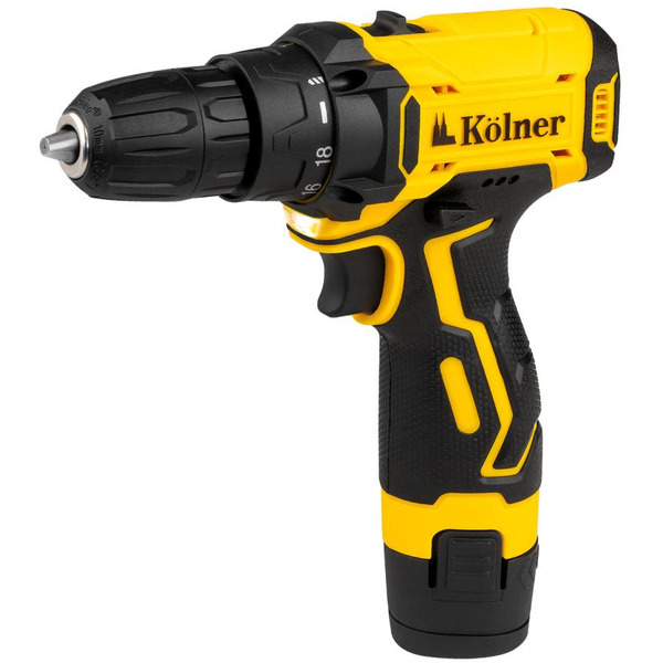 Дрель-шуруповерт Kolner KCD 12/2LC (с 2-мя АКБ, кейс)