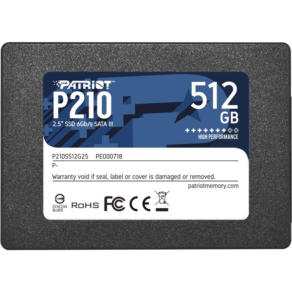 Твердотельный накопитель Patriot P210 512GB (P210S512G25)