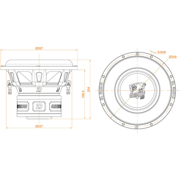 Головка сабвуфера DL Audio Gryphon Pro 10 V.3 SE