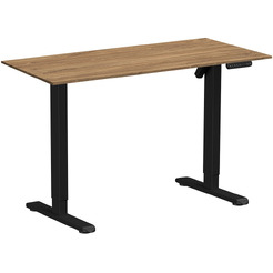 Стол подъемный WellDesk WDE Basic 130x67.5х1.8 (черный/дуб канзас коричневый)