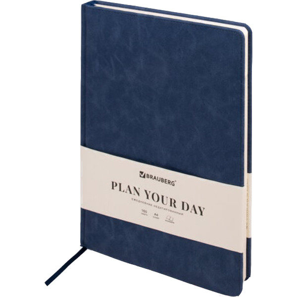 Ежедневник BRAUBERG недатированный Status 113359 (темно-синий)
