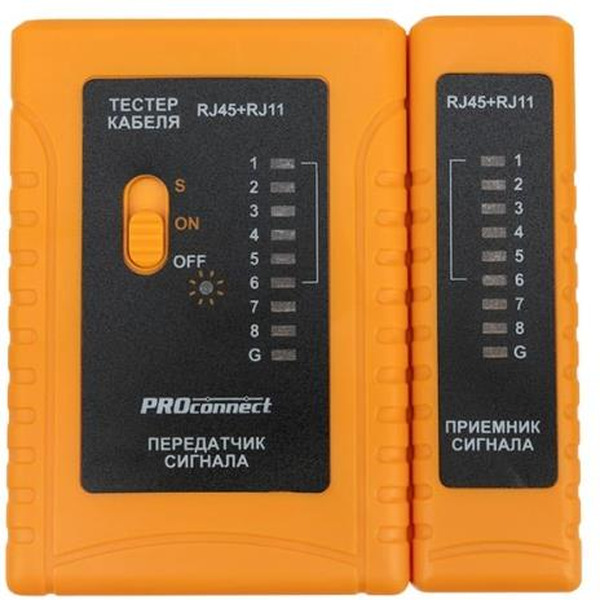 Тестер кабеляPROconnect 12-1006-4 ( RJ-45+RJ-11/RJ-12 468)