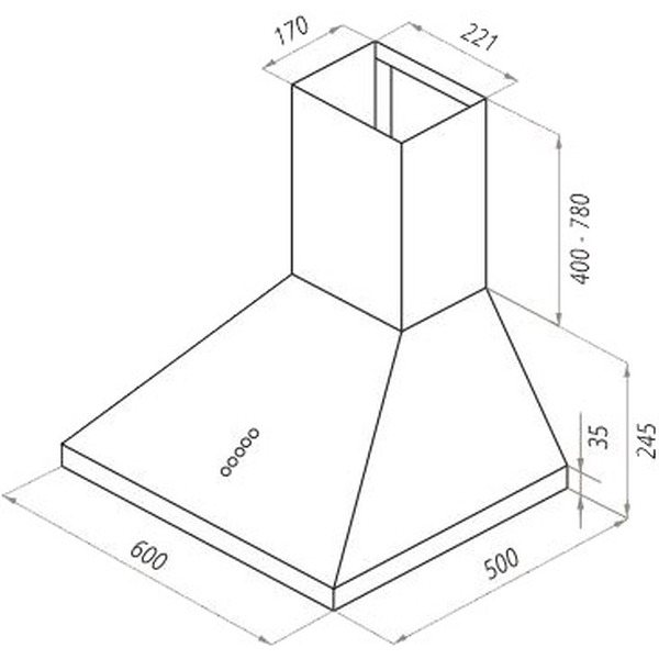 Вытяжка MAUNFELD Retro (C) 60 (бежевый)