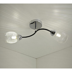 Потолочный светильник Mirastyle BL-7625/2 CR+BK