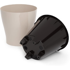 Горшок цветочный Альтернатива Лея М7937 (бежевый)