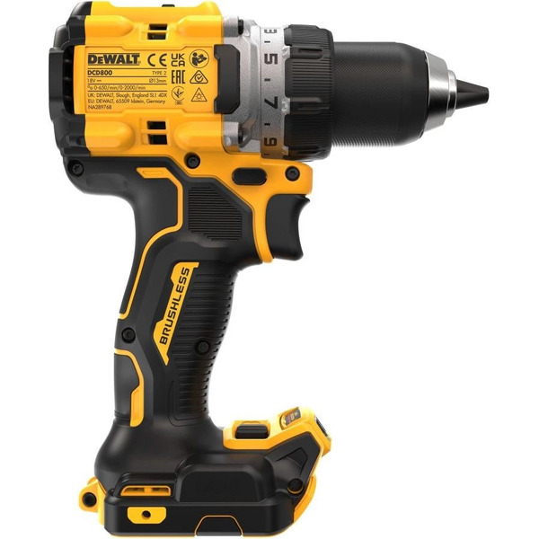 Дрель-шуруповерт DeWalt DCD800NT (без АКБ, кейс)