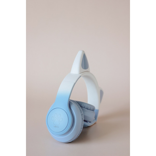 Наушники с ушками MIRU Cat EP-W10 (голубой)