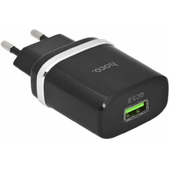 Зарядное устройство HOCO C12Q (черный)