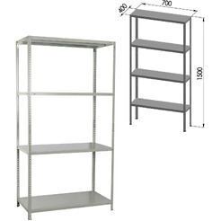 Стеллаж Brabix MS-150/40/70-4
