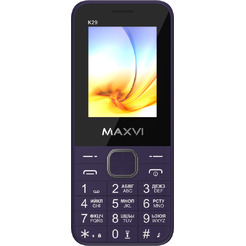 Мобильный телефон Maxvi K29 + ЗУ WC-112 (фиолетовый)