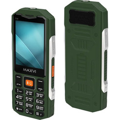 Мобильный телефон Maxvi T19 + ЗУ WC-112 (зеленый)