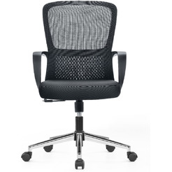 Кресло компьютерное SitZone U-069B сетка/ткань, черный, крестов. хром
