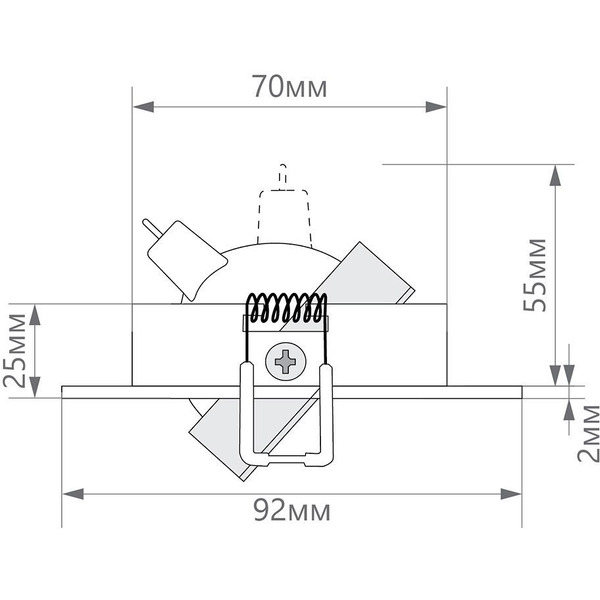 Светильник встраиваемый Feron DL11 15118