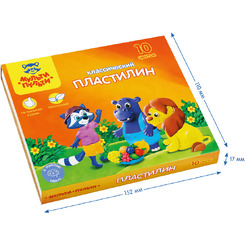 Пластилин Мульти-пульти Приключения Енота КП_10208 (10 цв)