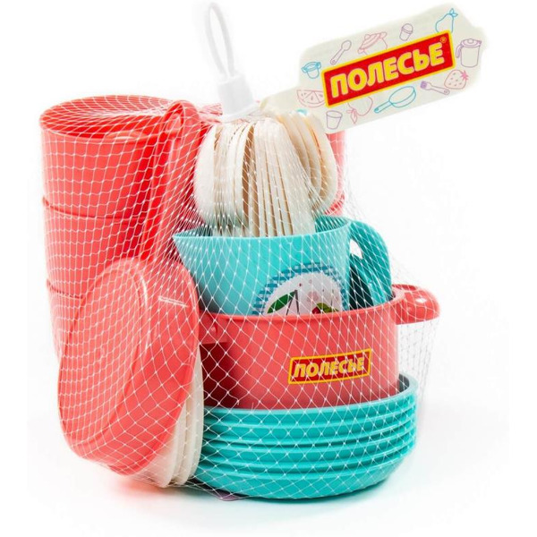 Набор игрушечной посуды Полесье Хозяюшка 80158 (на 6 персон)