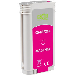Картридж струйный Cactus CS-B3P20A №727 пурпурный (130мл) для HP DJ T920/T1500/T2530