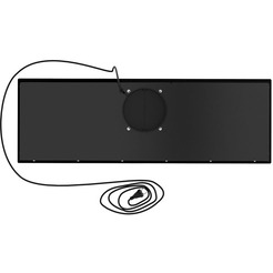 Кухонная вытяжка FRANKE LUCE 90 BK черное стекло 305.0738.598