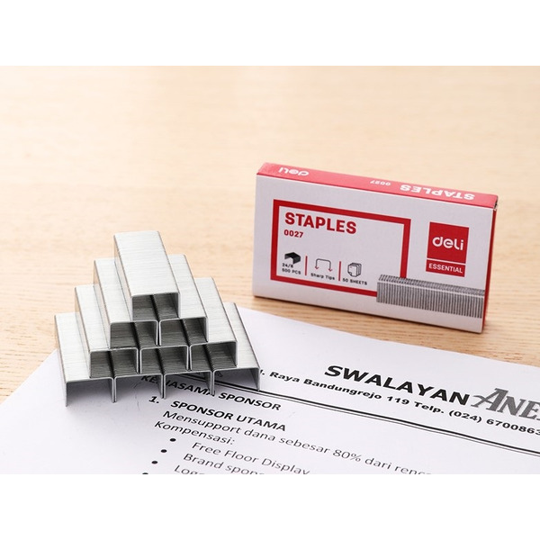 Скобы для степлера №24/8 ESSENTIAL DELI 0027