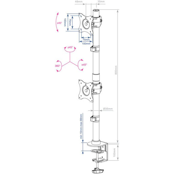 Кронштейн для монитора Arm Media LCD-T43