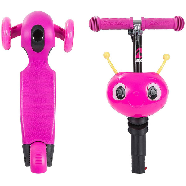 Самокат детский Novatrack Disco-kids Saddle 120S.DISCOKIDS.PN9 (розовый)