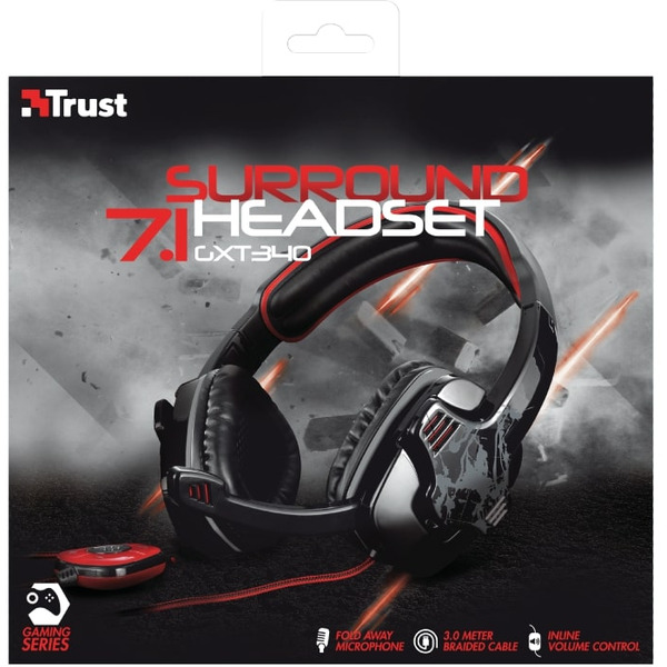 Гарнитура TRUST GXT 340 7.1