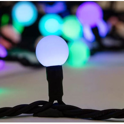 Гирлянда светодиодная NEON-NIGHT Мультишарики Ø17,5мм 10м 80 LED RGB 303-679