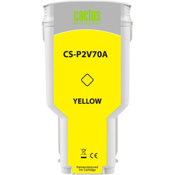 Картридж струйный Cactus CS-P2V70A №730 (желтый)