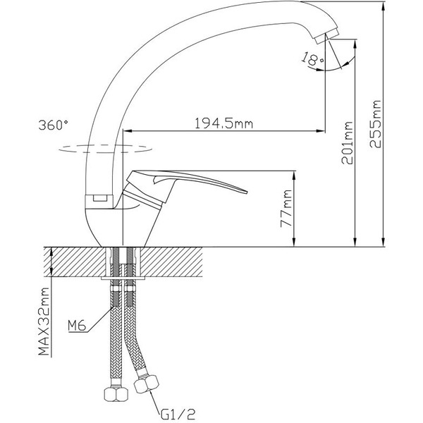 Смеситель AV Engineering AVSHU4-A134-439