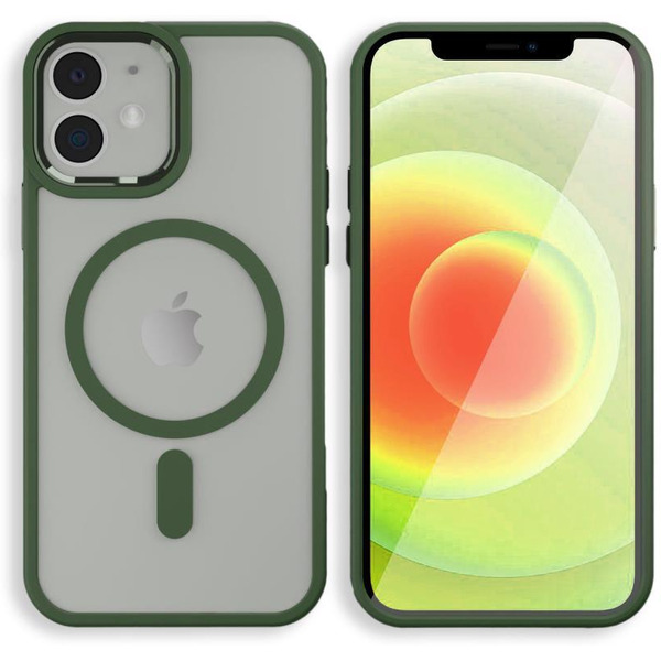 Задняя накладка CASE Acrylic MagSafe Apple iPhone 12 / 12 Pro зеленый