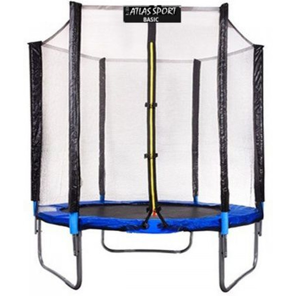 Батут пружинный ATLAS SPORT 6ft Basic blue (с защитной сеткой)