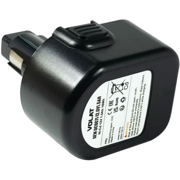 Аккумуляторная батарея VOLAT для DeWalt 12.0V 1.5AH (Ni-Cd) DEW-DC9071