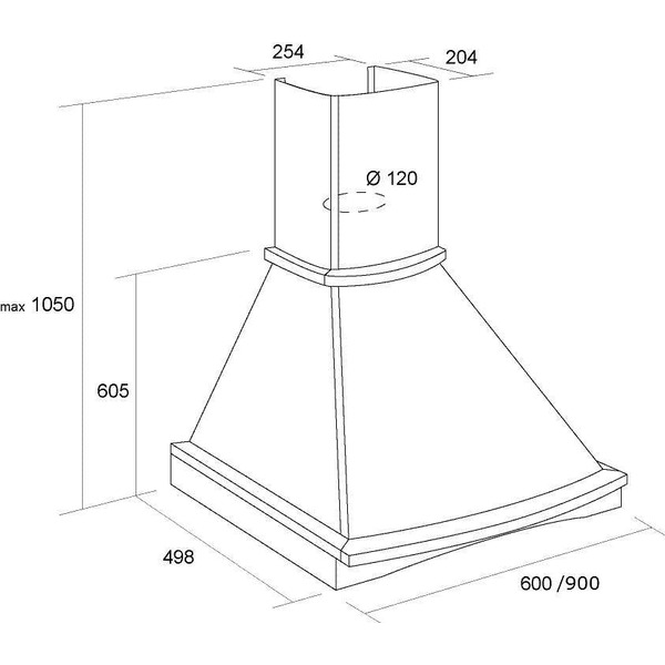 Вытяжка PYRAMIDA R 90 IV