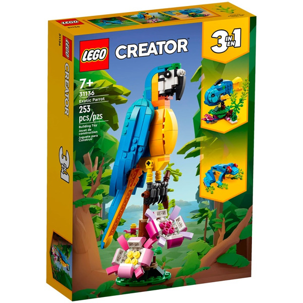 Конструктор LEGO Creator 31136 Экзотический попугай