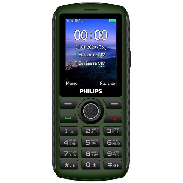 Мобильный телефон Philips Xenium E218 (зеленый)